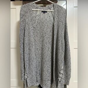 American Eagle Outfitters Long Sleeve Knit Cardigan | Gray